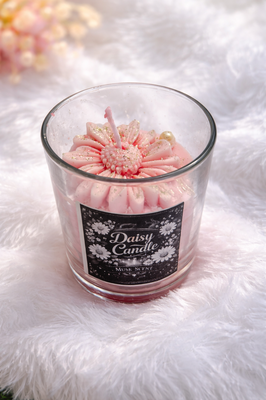 Daisy candle with cute packaging - Pack of 1