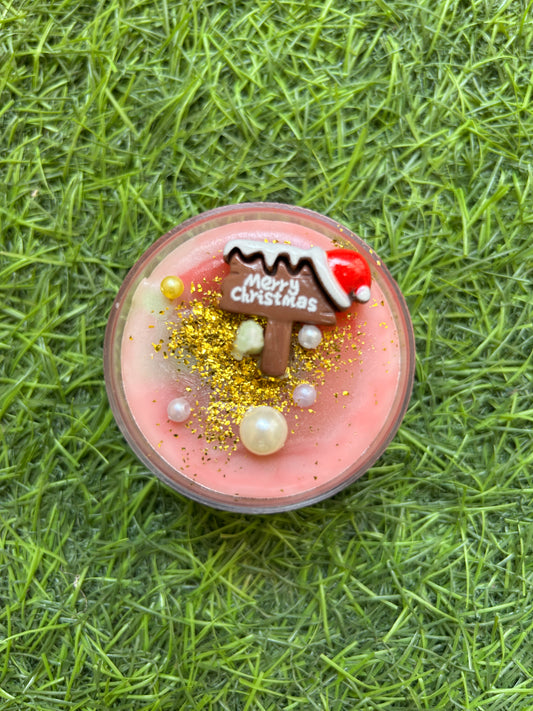 Festive Mini Jar Scented Candle | Handmade Decorative Candle for Gifting (Pack of 2)