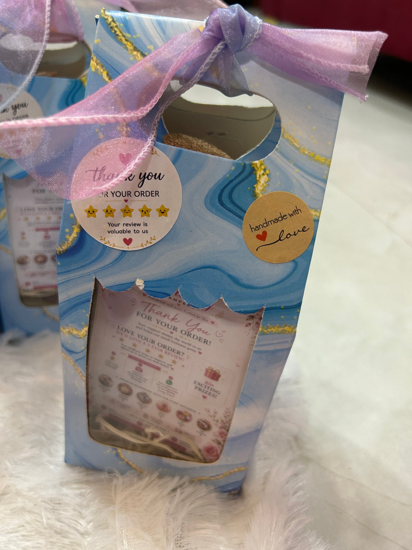 Self care Hamper of Rose body scrub and Lavender bath salt for gifting Men and women