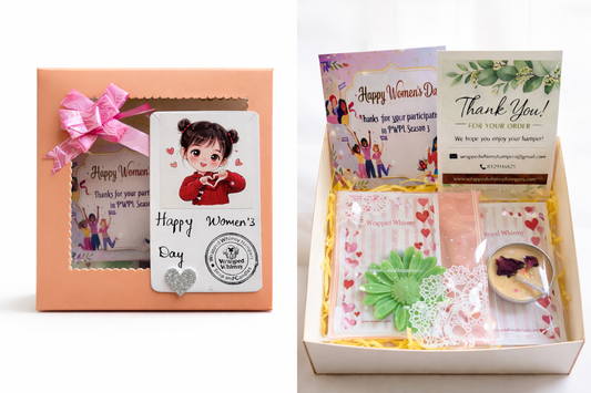 Mini Women's Day Gift Hamper |  Mini Handmade soap & Mini scented candle