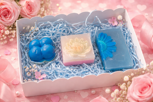 Valentine Handmade Designer Soap Gift Set – Floral Scented Luxury Soaps