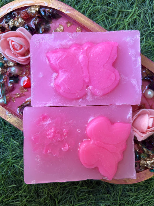Handmade Butterfly Soap | Luxury Glycerin Bath Soap | Wrapped Whimsy Hampers - Set of 2
