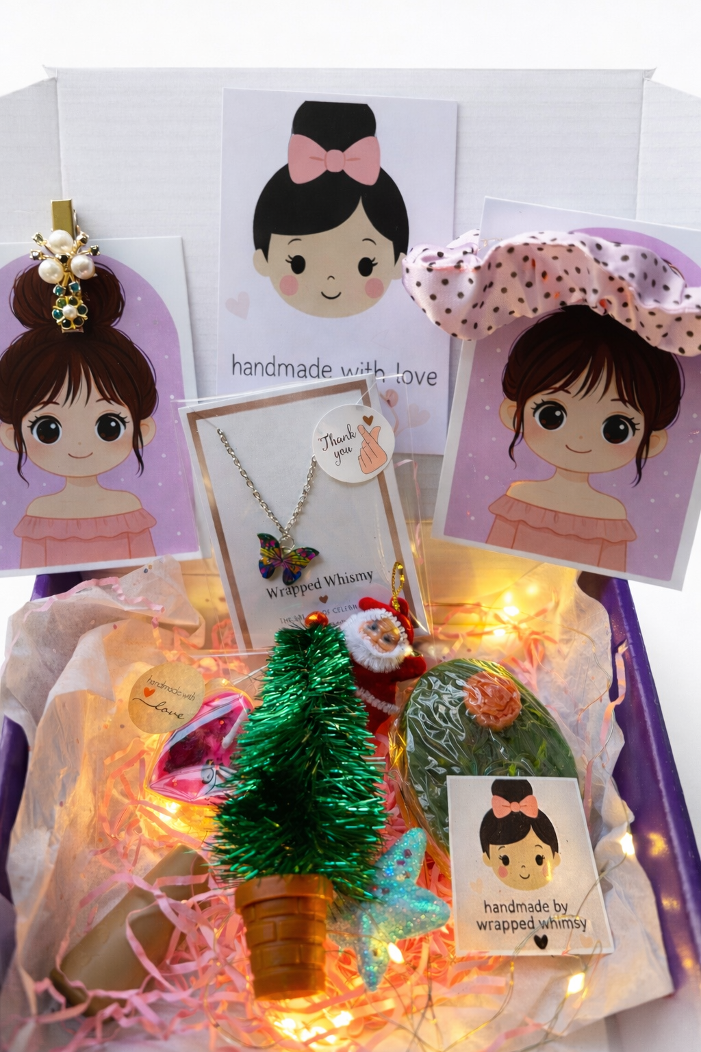 Cute Girl Hamper | Handmade Accessories, Jewellery & Festive Gifts | Wrapped Whimsy