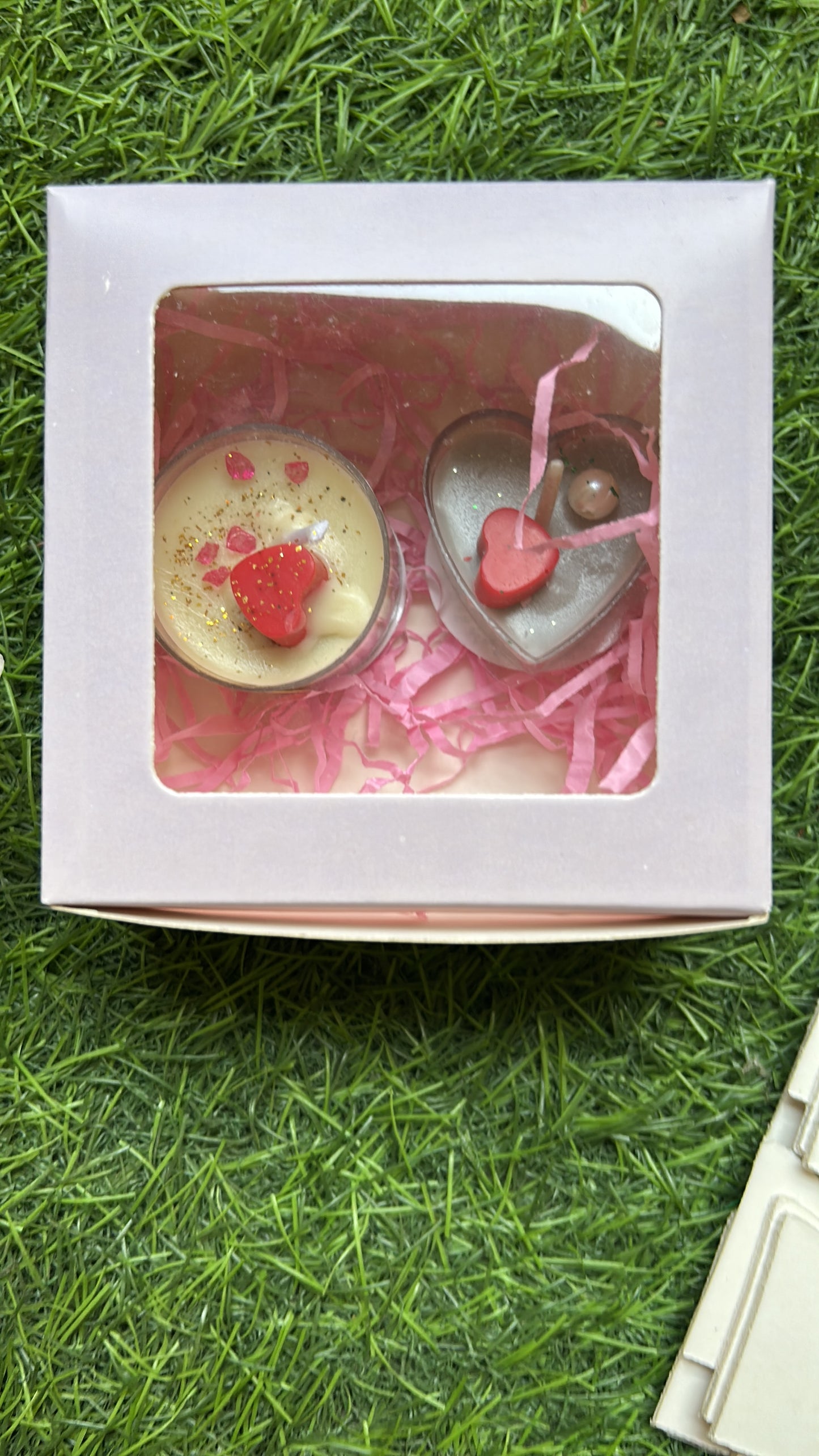 Valentine’s Day Scented Candle Gift Set – Romantic Heart Candles in Gift Box