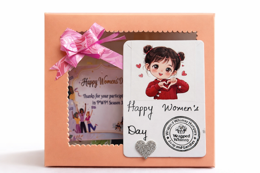 Mini Women's Day Gift Hamper |  Mini Handmade soap & Mini scented candle