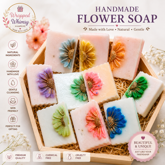 Handmade Daisy soap pack of 2