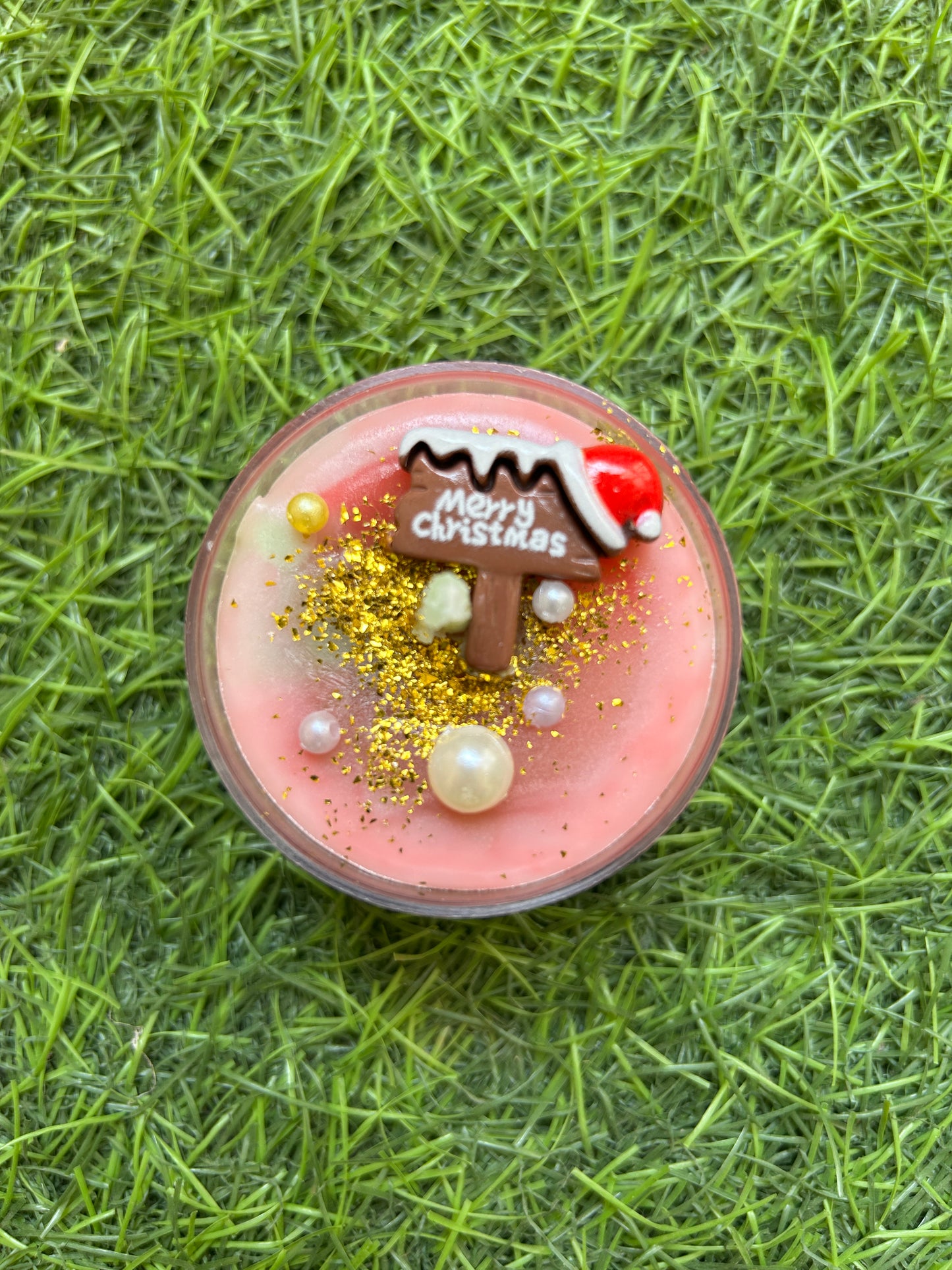 Festive Mini Jar Scented Candle | Handmade Decorative Candle for Gifting (Pack of 2)