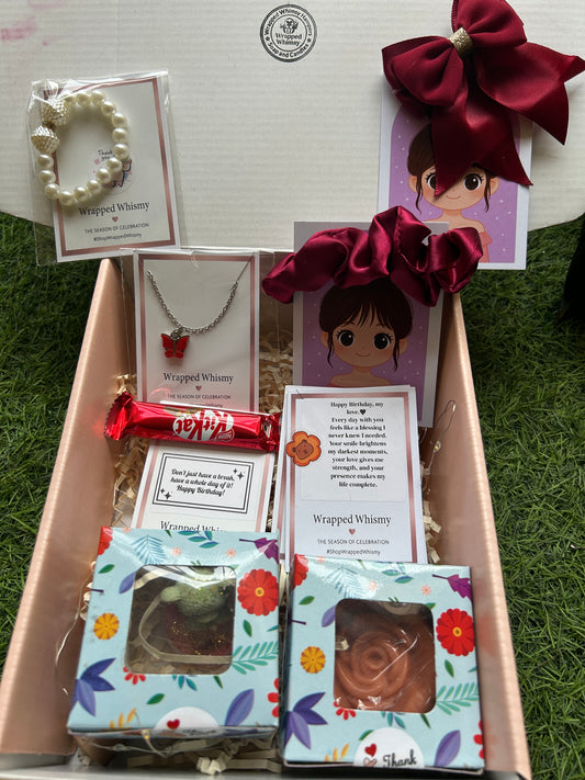 Luxury Birthday/ Valentines Gift Hamper for Her – Jewelry, Candles & Chocolate Gift Box