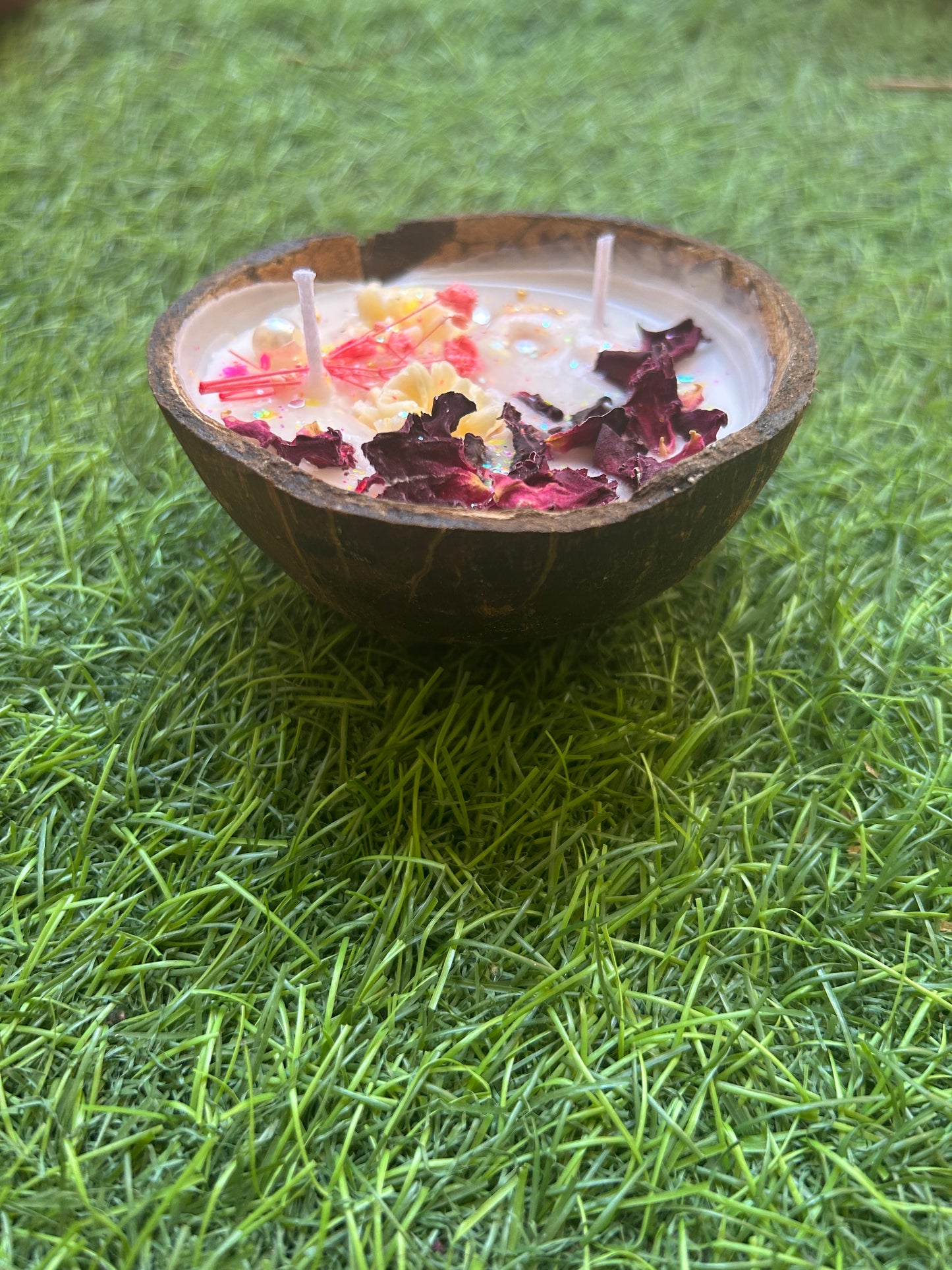 Coconut Shell Candle – Natural Handmade Décor