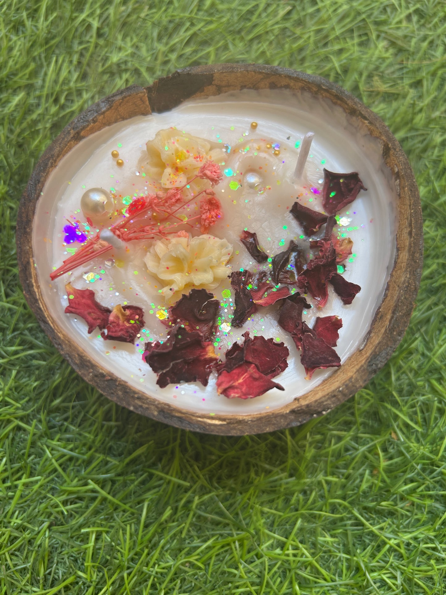 Coconut Shell Candle – Natural Handmade Décor