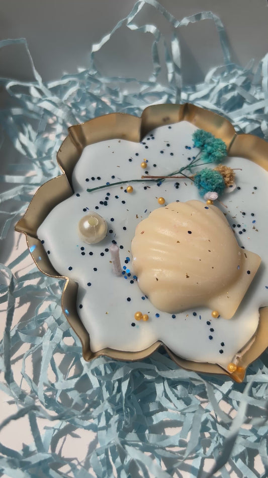 Luxury Shell Scented Candle – Handmade Decorative Floral Candle Gift | Pack of 1