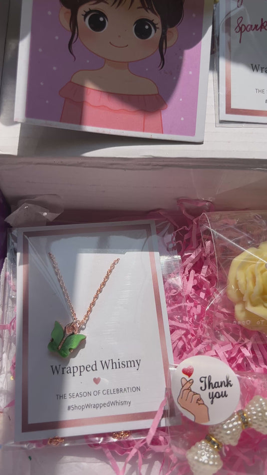 Cute Gift Hamper for Girls Under ₹299 | Accessories + Mini Gift Box | Wrapped Whimsy