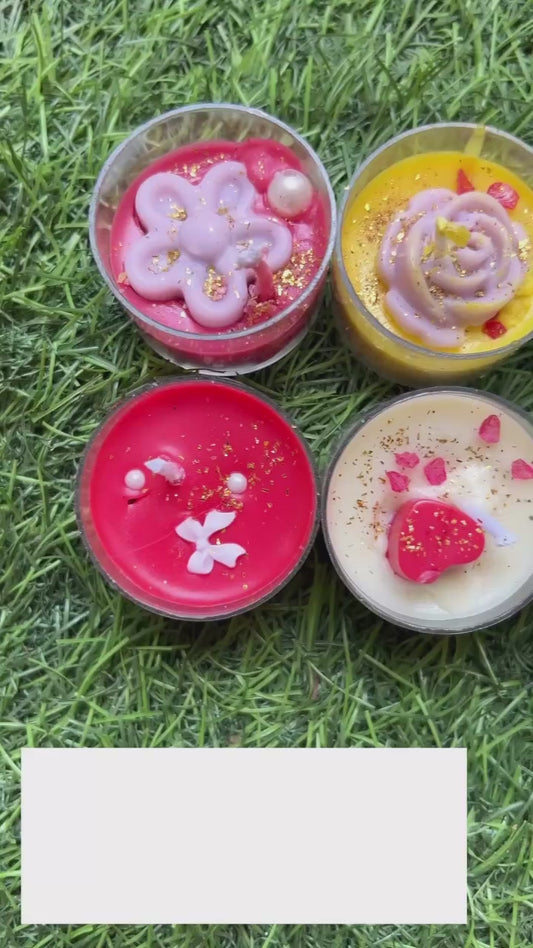 Valentine’s Day Scented Candle Gift Set – Romantic Heart Candles in Gift Box